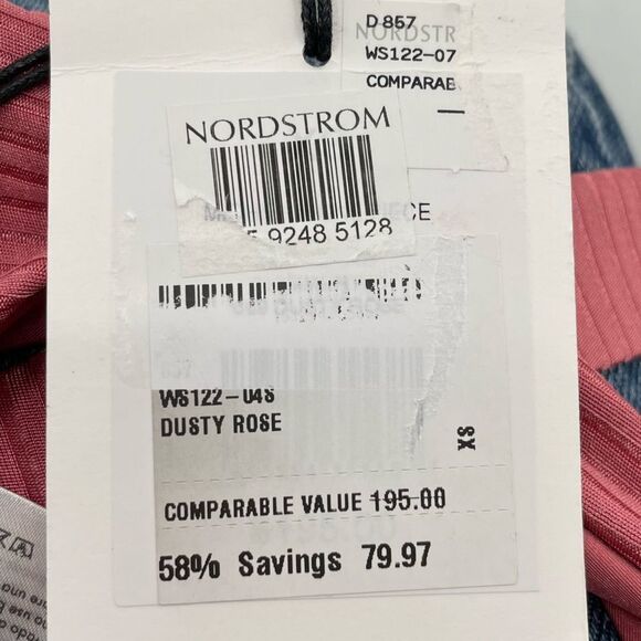 COPY - NEW Onia Michelle One-Piece Swimsuit Ribbed Belted Waist Solid Dusty Ros… - Picture 11 of 11